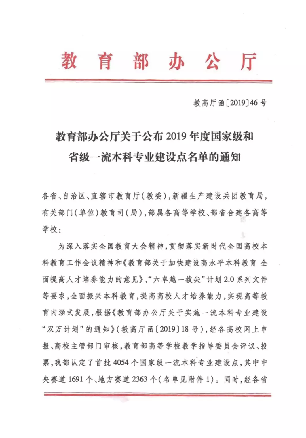 学院多个专业进入首批一流本科专业建设“双万计划”